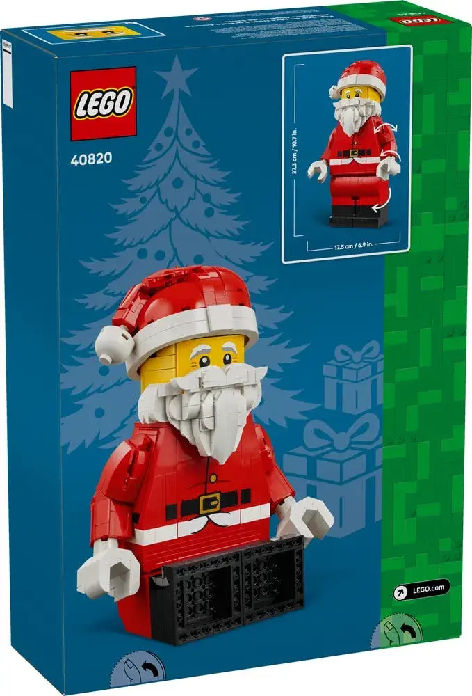 LEGO  40820 Up-Scaled Santa Minifigure box back
