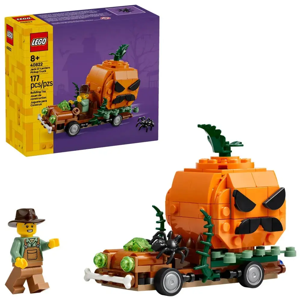 LEGO  40822 Jack-O'-Lantern Pickup Truck box front