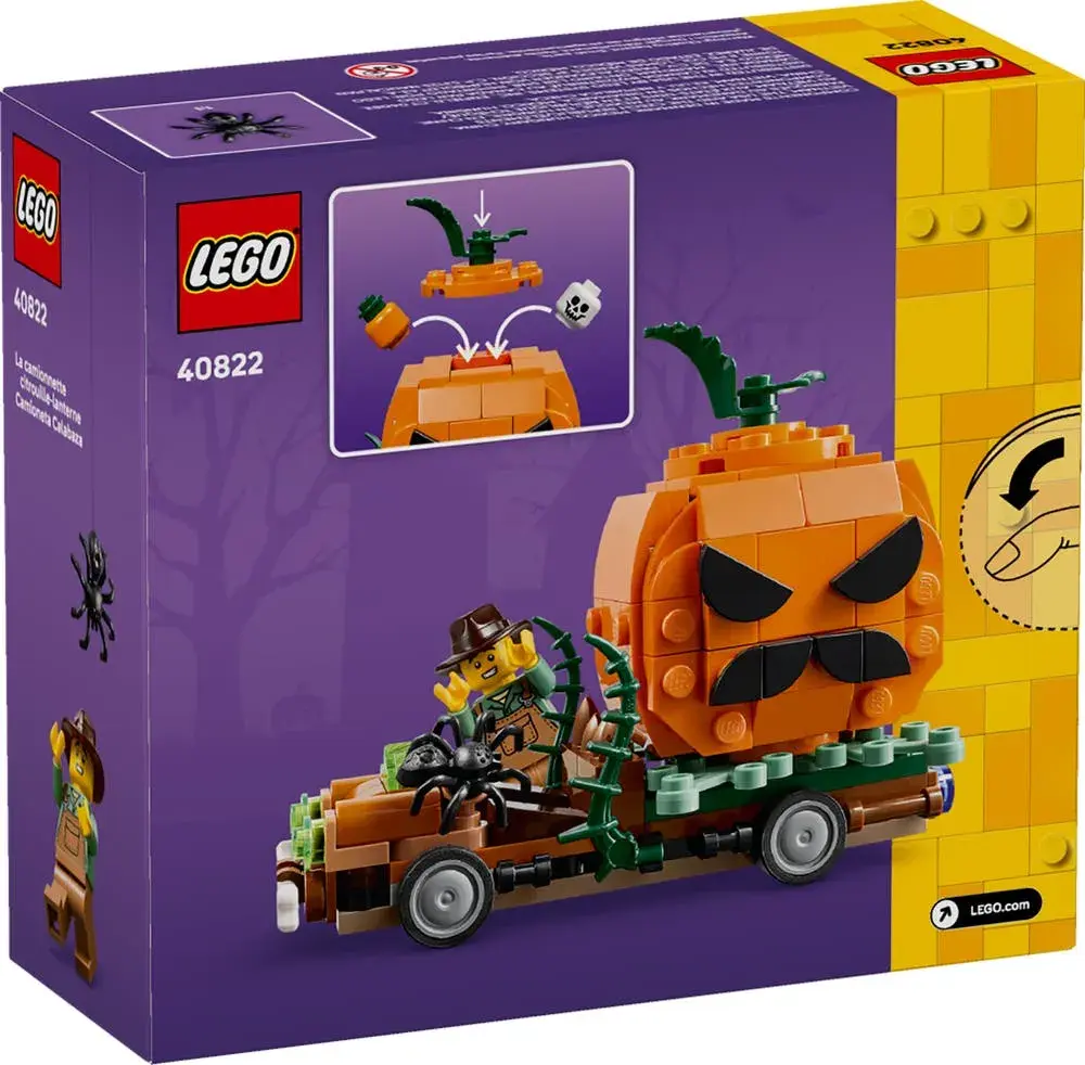LEGO  40822 Jack-O'-Lantern Pickup Truck box back