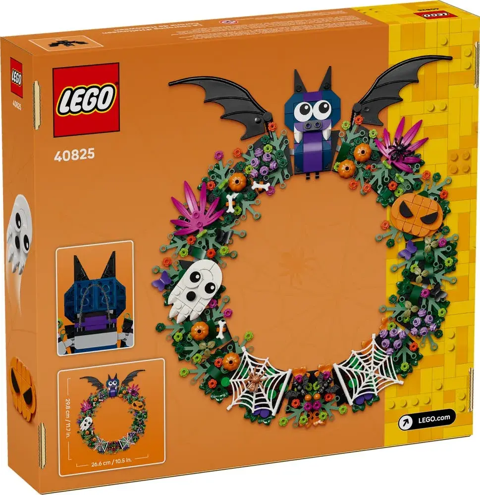 LEGO  40825 Halloween Wreath box back
