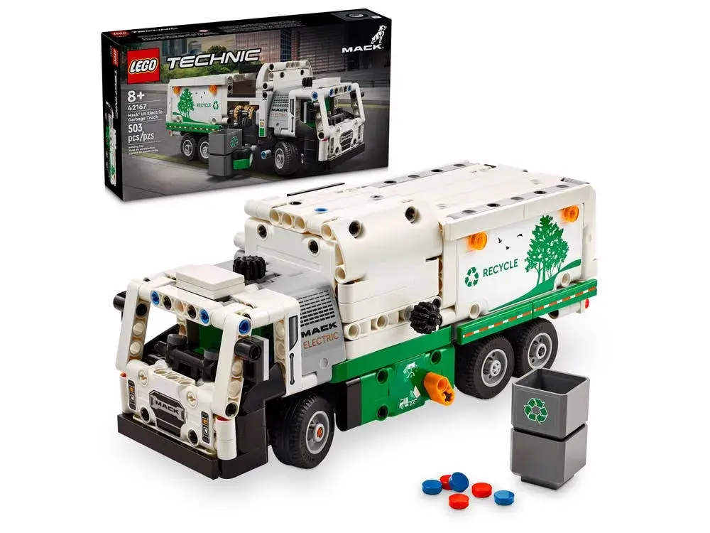 LEGO Technic 42167 Mack LR Electric Garbage Truck box front