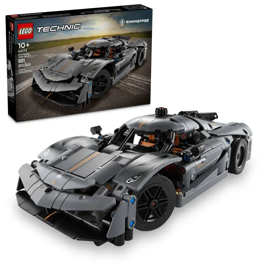 LEGO Technic 42173 Koenigsegg Jesko Absolut Grey Hypercar box front