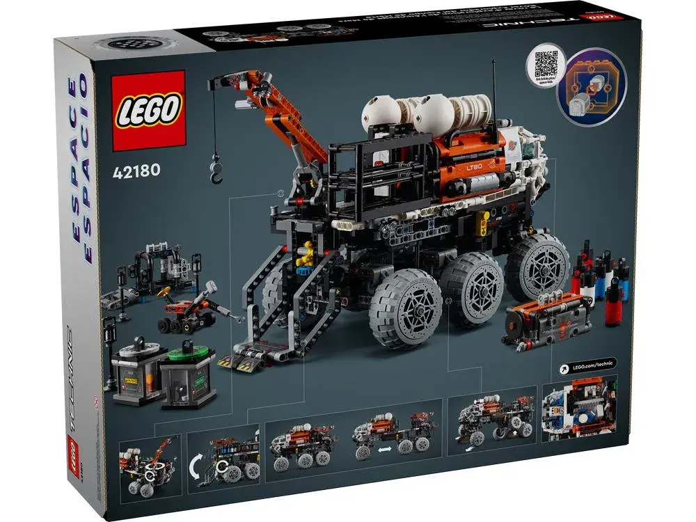 LEGO Technic 42180 Mars Crew Exploration Rover box back