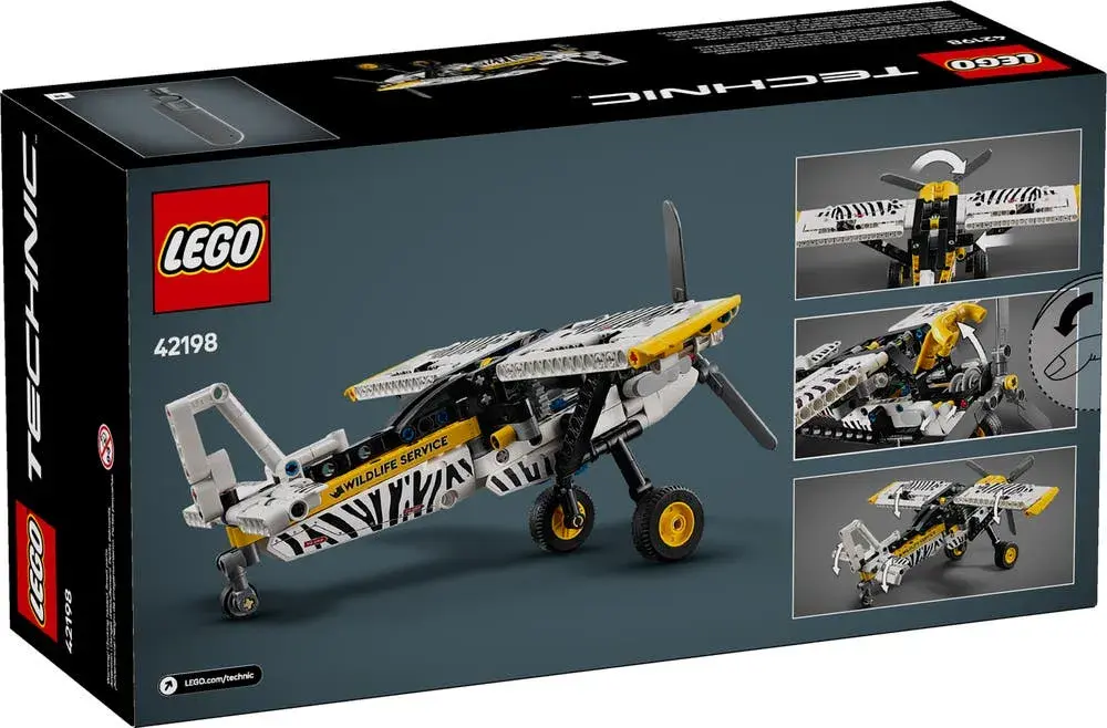 LEGO Technic 42198 Bush Plane box back