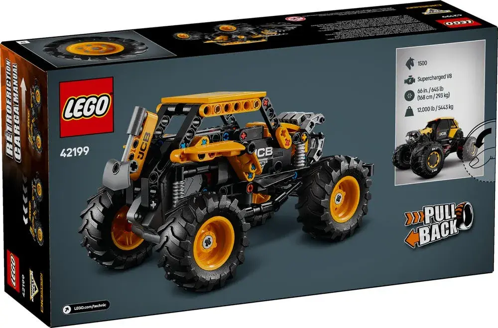 LEGO Technic 42199 Monster Jam DIGatron Pull-Back box back