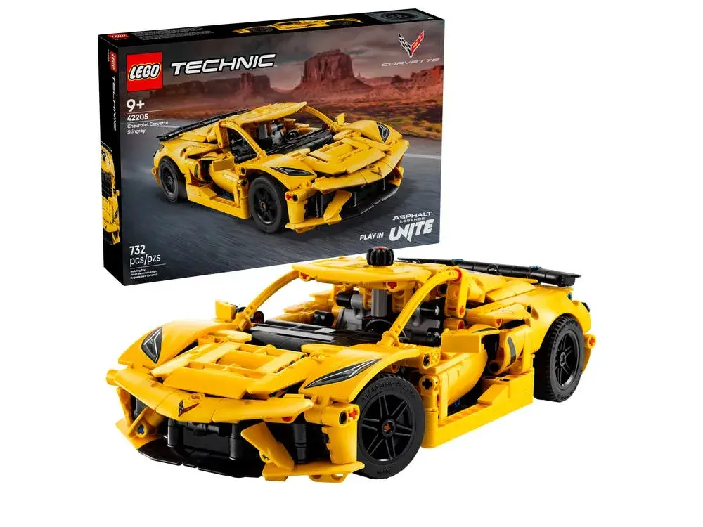 LEGO Technic 42205 Chevrolet Corvette Stingray box front