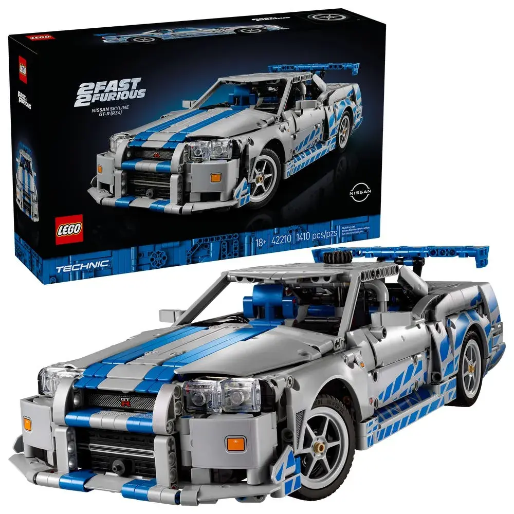 LEGO Technic 42210 2 Fast 2 Furious Nissan Skyline GT-R (R34) Car box front