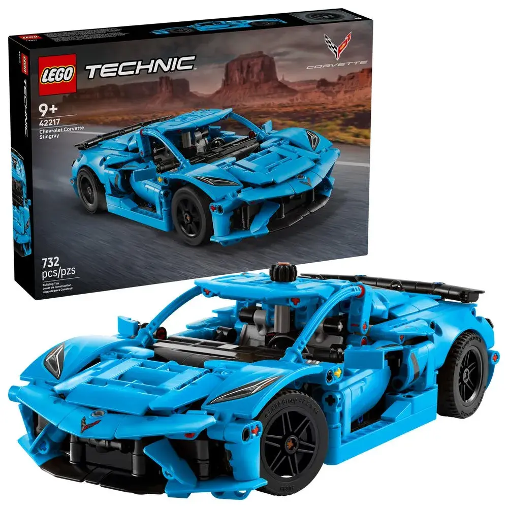 LEGO Technic 42217 Chevrolet Corvette Stingray Blue box front