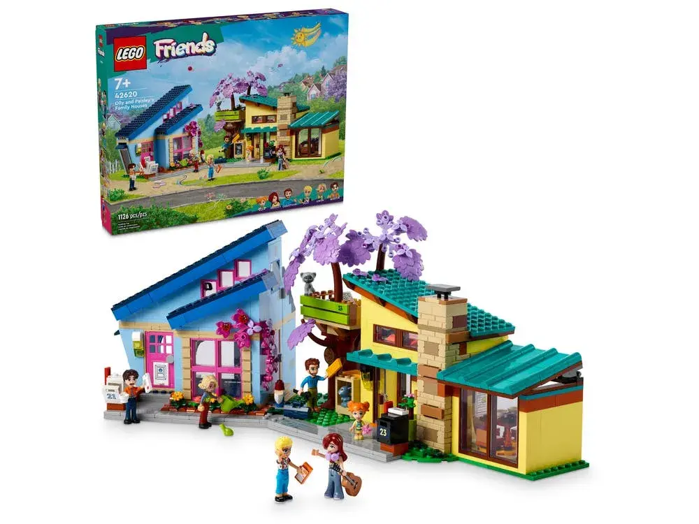 LEGO Friends 42620 Olly and Paisley's Family Houses box front