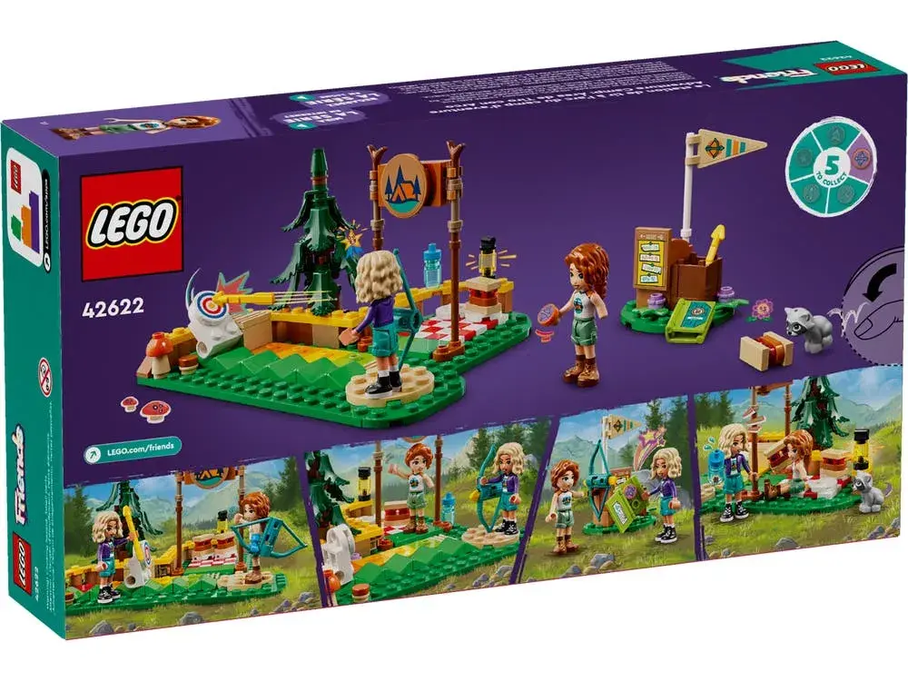 LEGO Friends 42622 Adventure Camp Archery Range box back