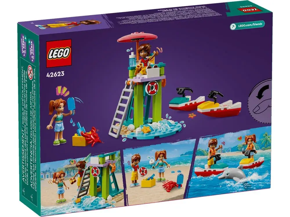 LEGO Friends 42623 Beach Water Scooter box back