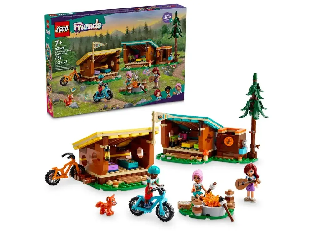 LEGO Friends 42624 Adventure Camp Cozy Cabins box front