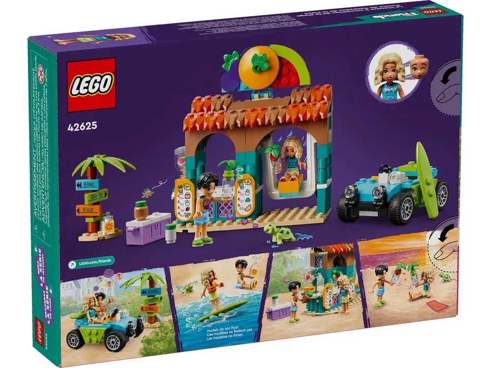 LEGO Friends 42625 Beach Smoothie Stand box back