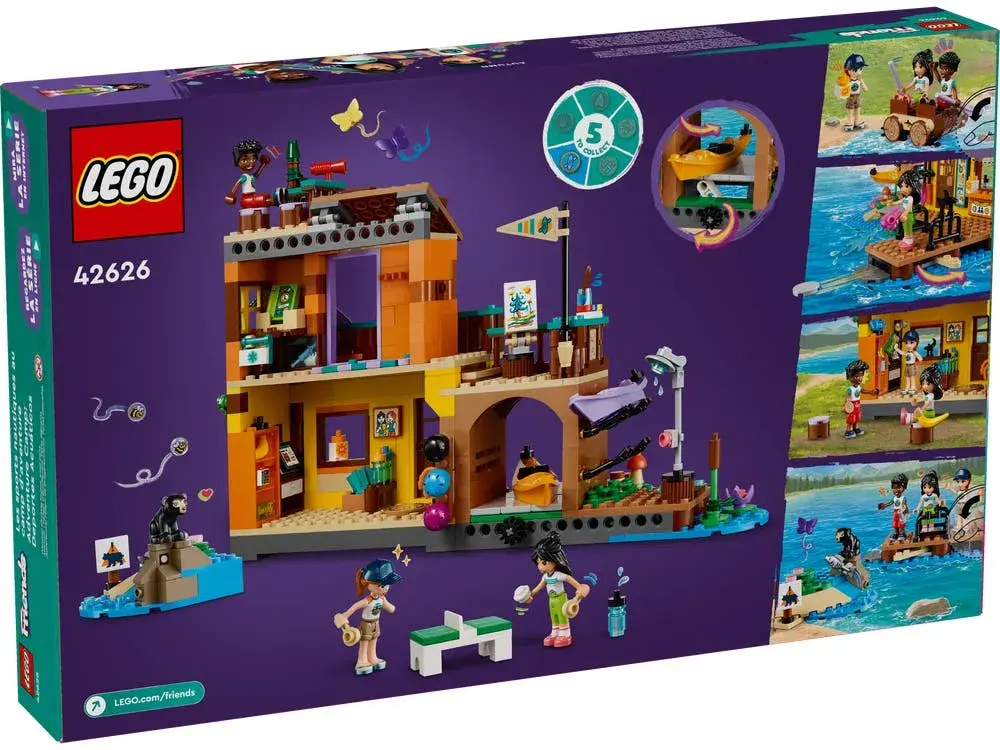 LEGO Friends 42626 Adventure Camp Water Sports box back