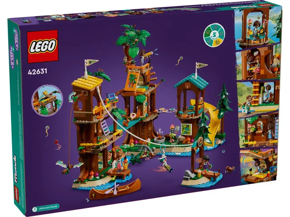 LEGO Friends 42631 Adventure Camp Tree House box back