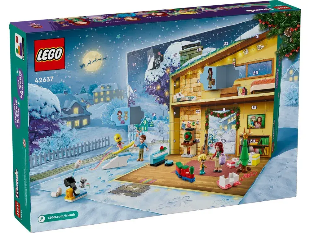 LEGO Friends 42637 Advent Calendar 2024 box back