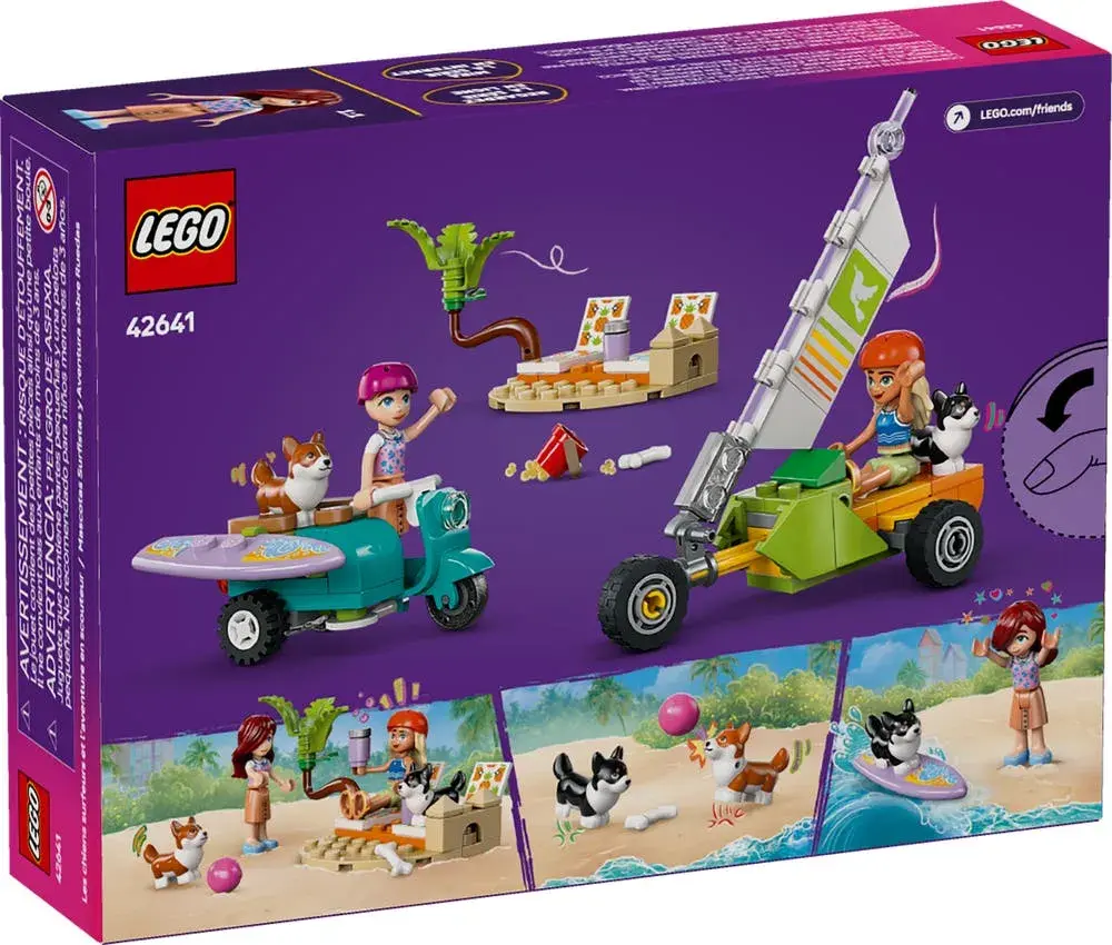 LEGO Friends 42641 Surfing Dogs and Scooter Adventure box back