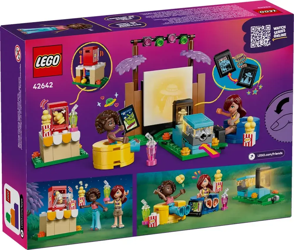 LEGO Friends 42642 Friendship Movie Night box back