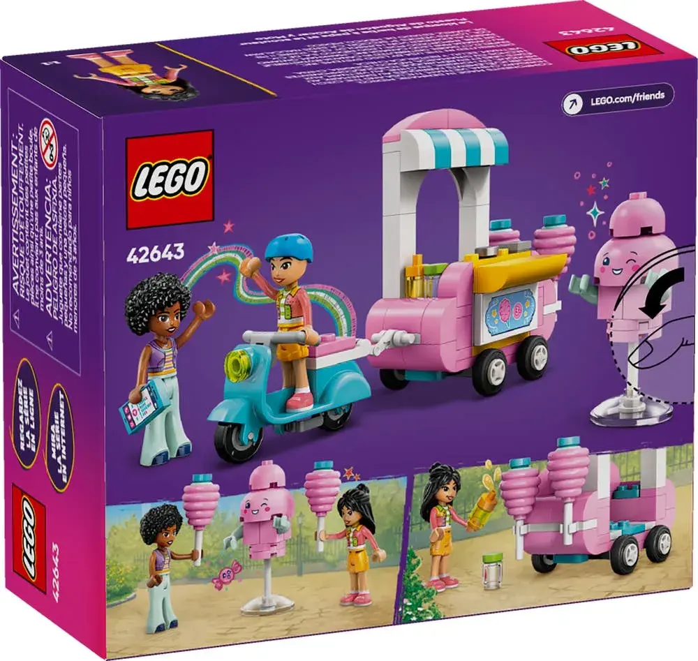 LEGO Friends 42643 Cotton Candy Stand and Scooter box back