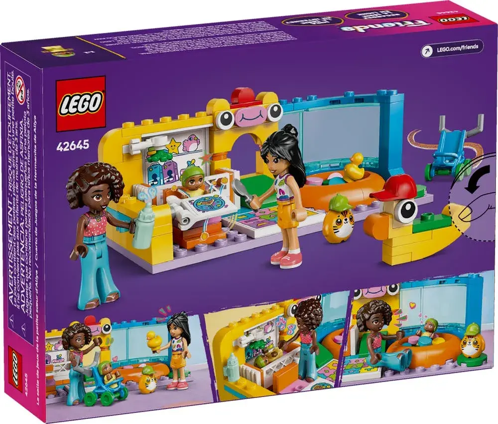 LEGO Friends 42645 Aliya's Baby Sister's Playroom box back