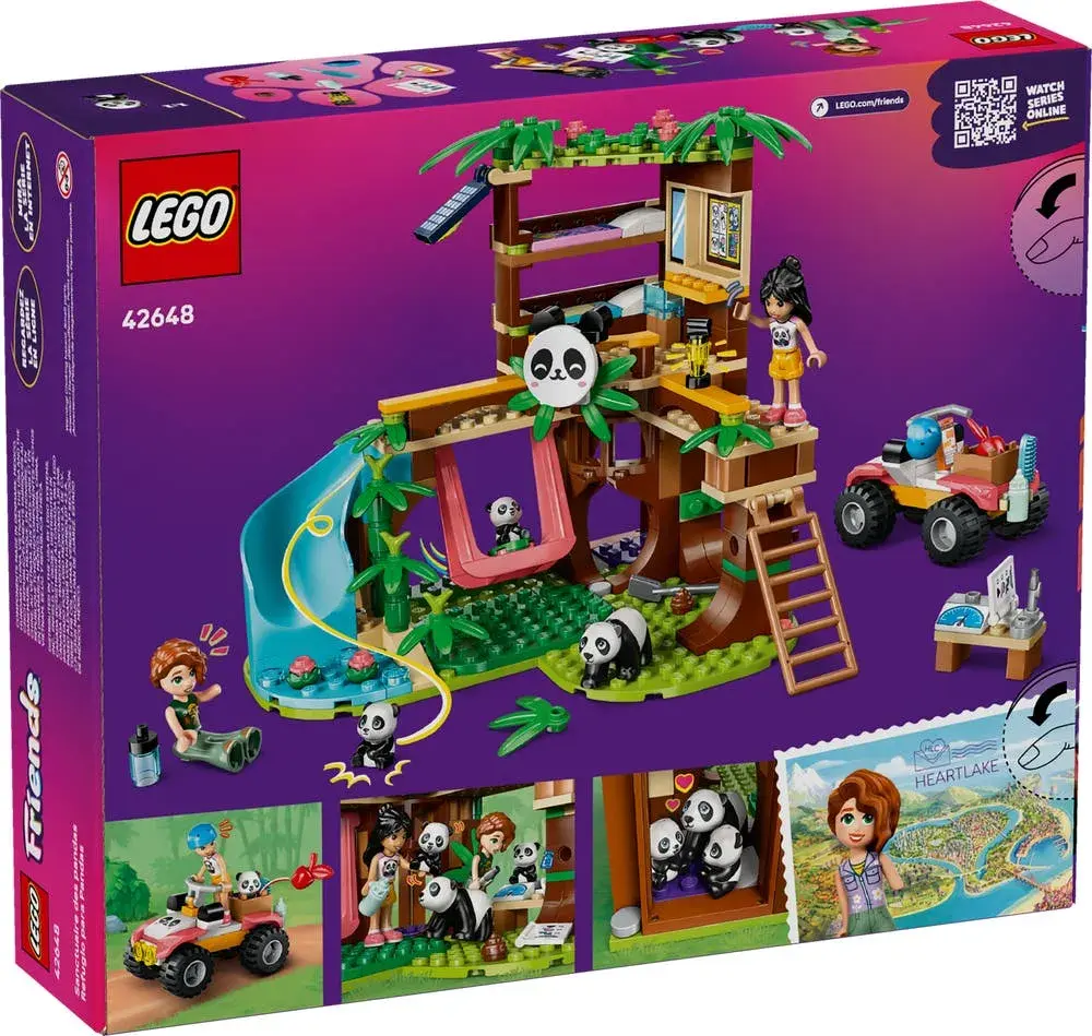 LEGO Friends 42648 Panda Sanctuary Animal Care box back
