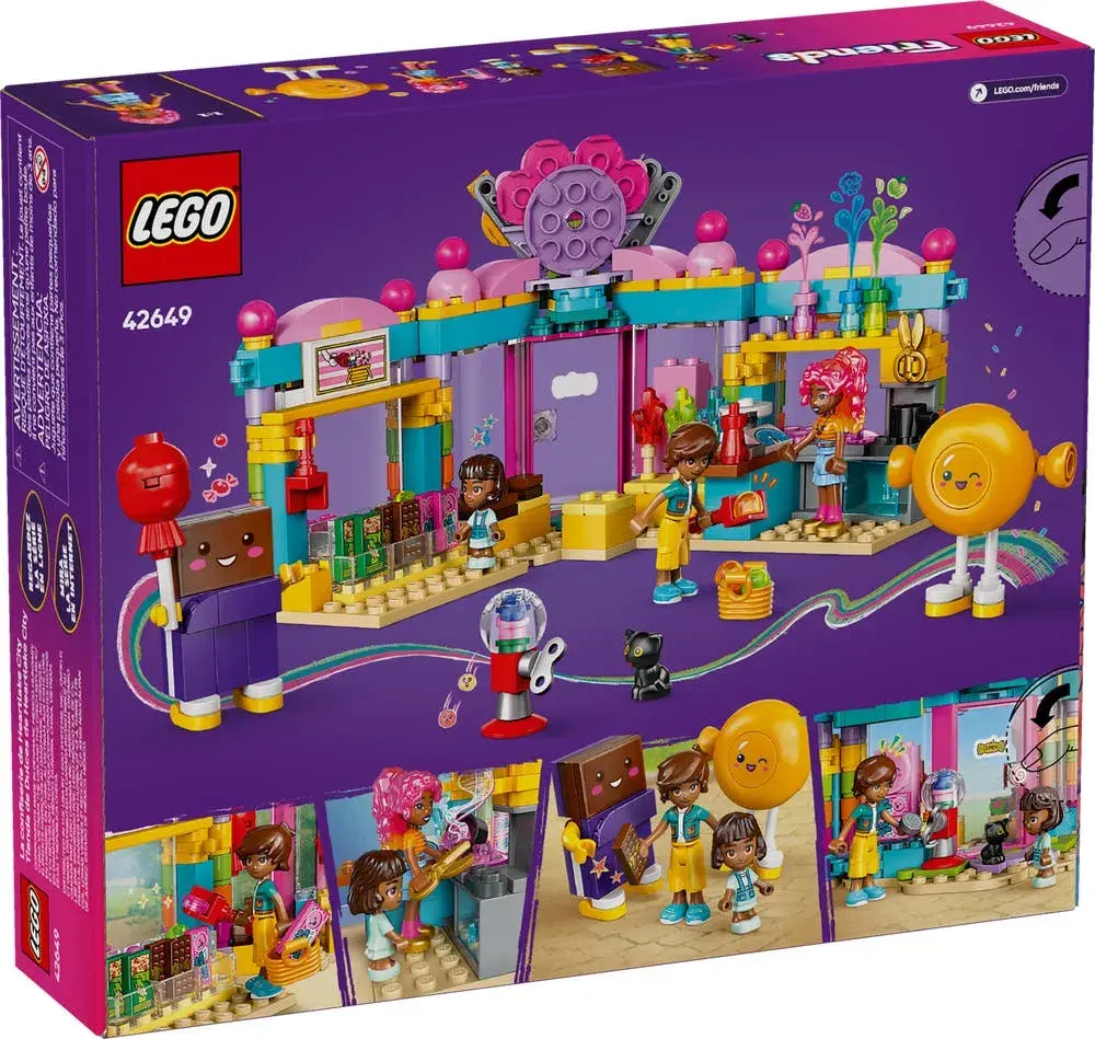 LEGO Friends 42649 Heartlake City Candy Store box back