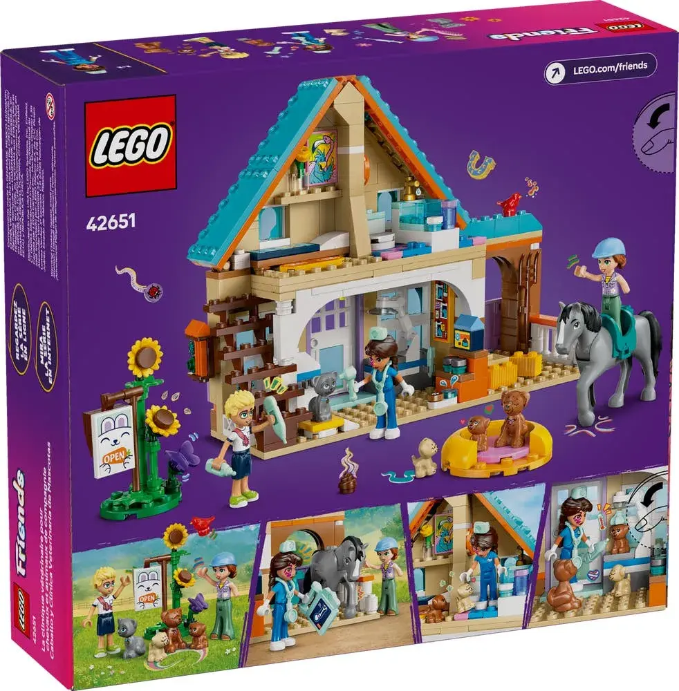 LEGO Friends 42651 Horse and Pet Vet Clinic box back