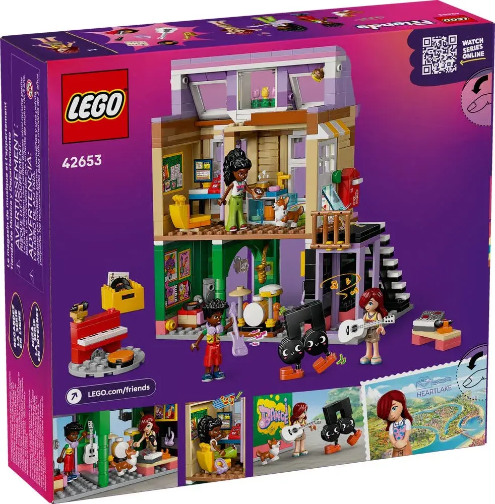 LEGO Friends 42653 Music Store & Apartment box back