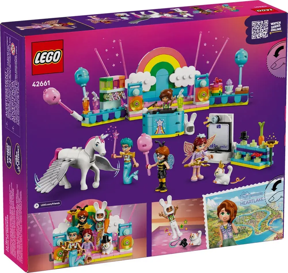 LEGO Friends 42661 Costume Party with Unicorn & Fairy box back