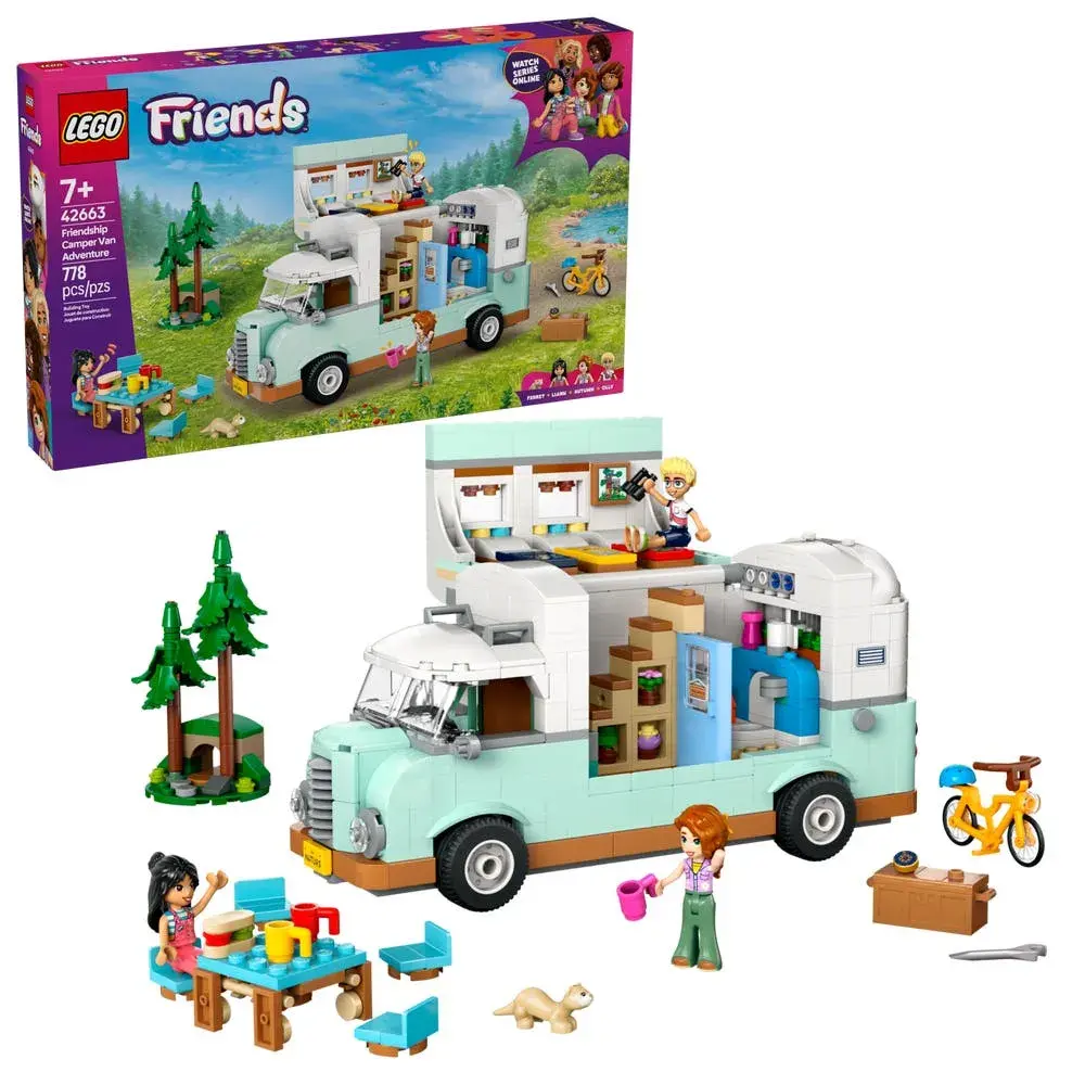LEGO Friends 42663 Friendship Camper Van Adventure box front