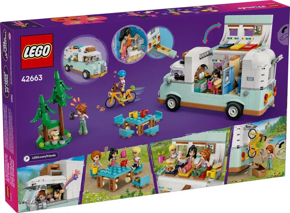 LEGO Friends 42663 Friendship Camper Van Adventure box back