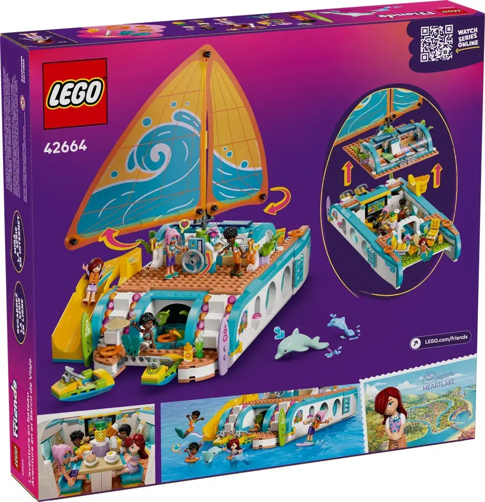 LEGO Friends 42664 Travel Boat Adventure box back