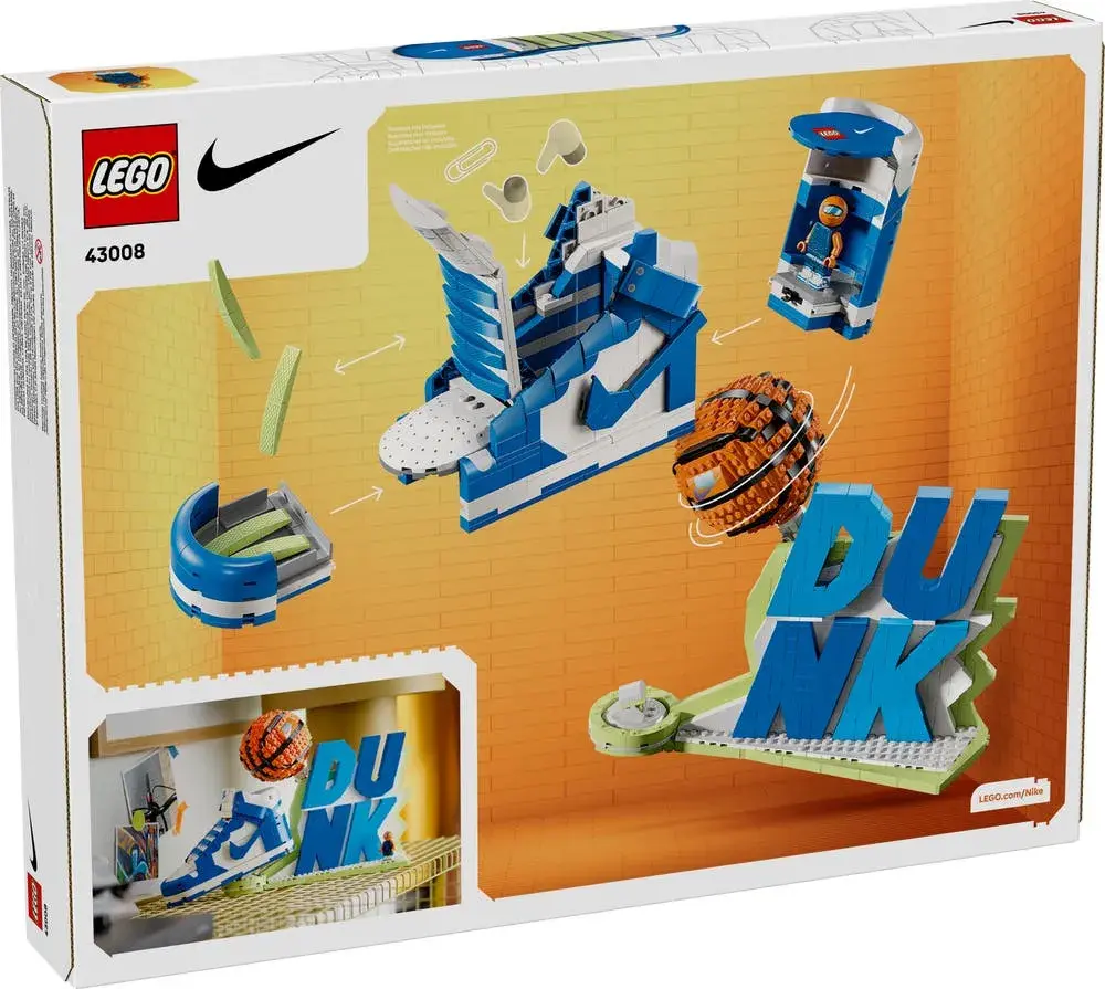 LEGO  43008 Nike Dunk x  Set box back