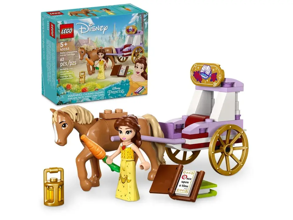 LEGO Disney 43233 Belle's Storytime Horse Carriage box front