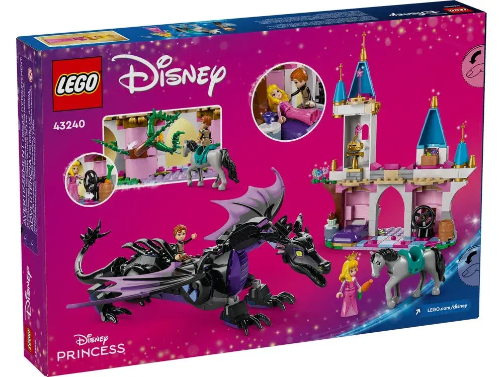 LEGO Disney 43240 Maleficent's Dragon Form box back