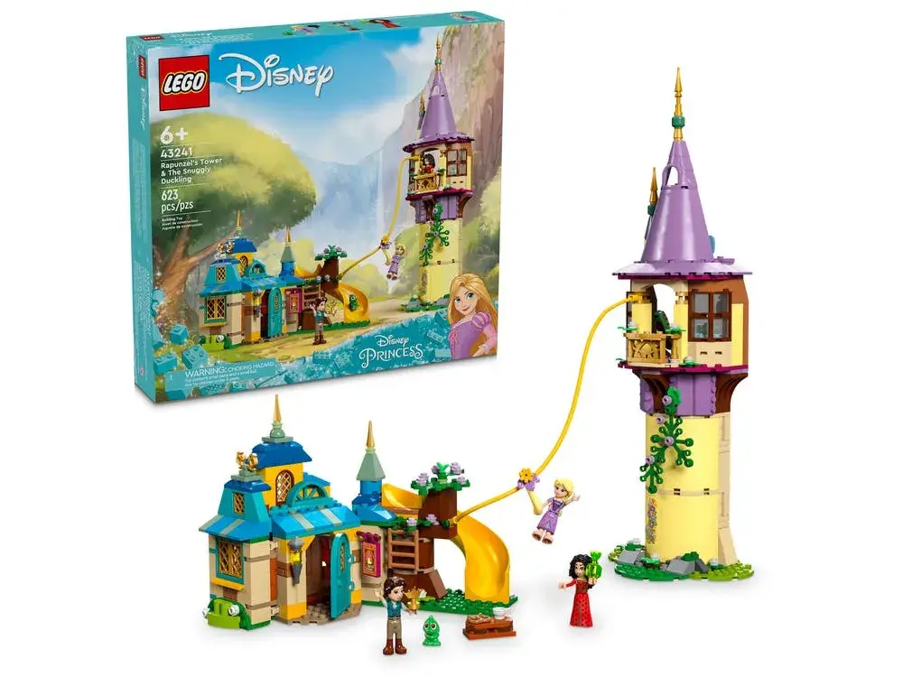 LEGO Disney 43241 Rapunzel's Tower & The Snuggly Duckling box front