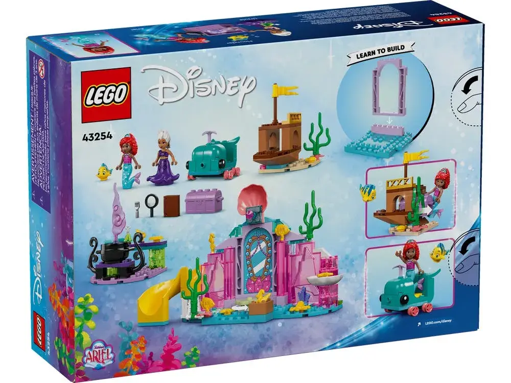LEGO Disney 43254 Ariel's Crystal Cavern box back