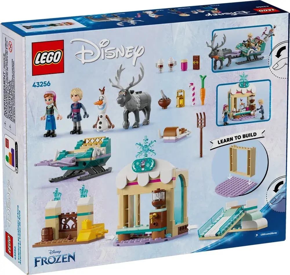 LEGO Disney 43256 Anna's Sleigh Adventure box back