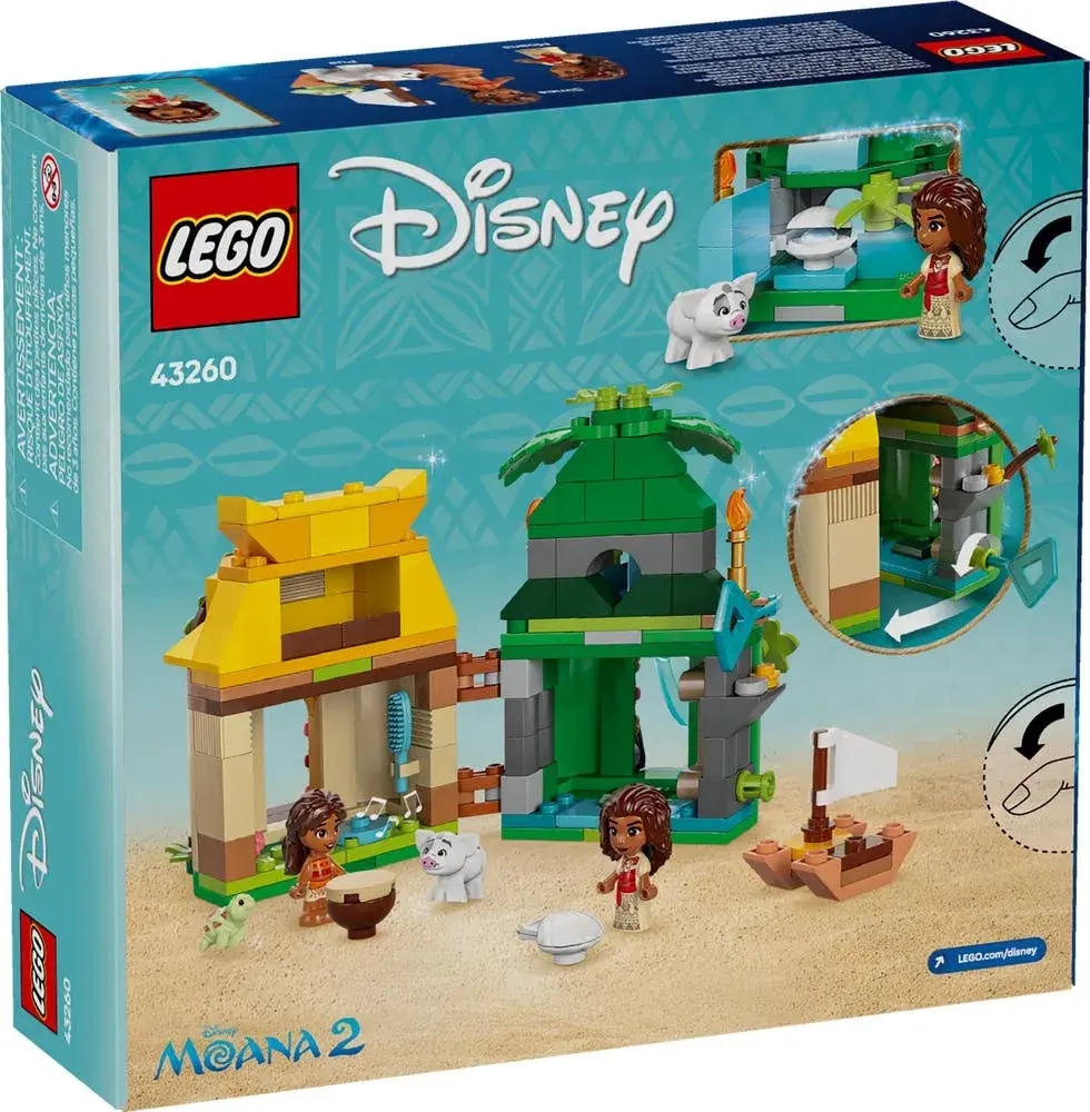 LEGO Disney 43260 Moana's Island Fun box back