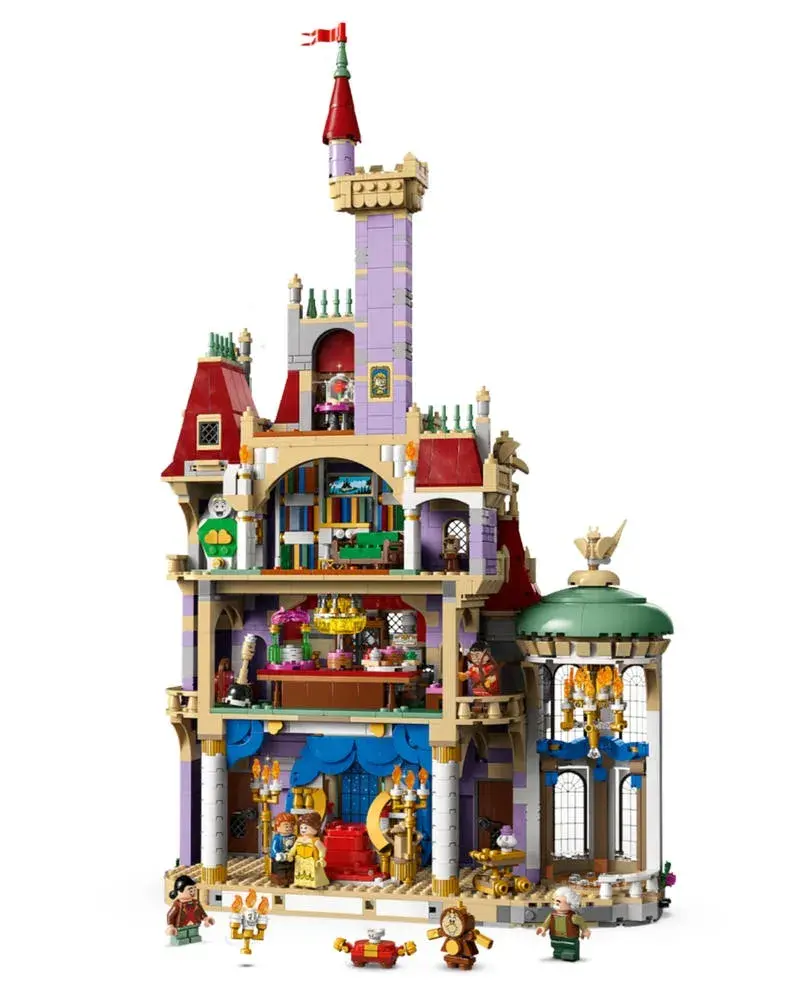 LEGO Disney 43263 Beauty and the Beast Castle details