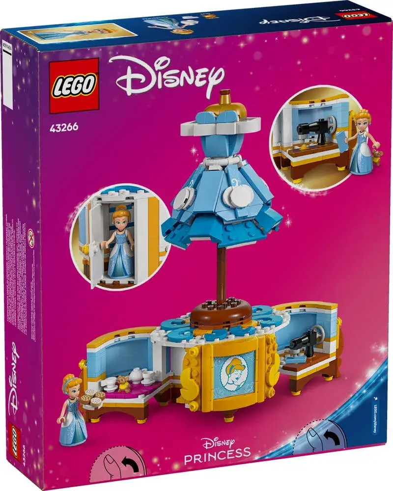 LEGO Disney 43266 Cinderella's Dress box back