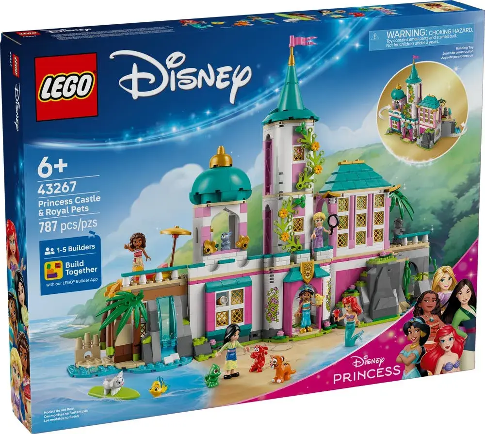 LEGO Disney 43267 Princess Castle & Royal Pets box front
