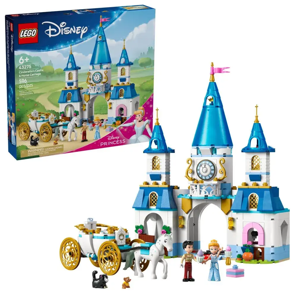 LEGO Disney 43275 Cinderella's Castle & Horse Carriage box front