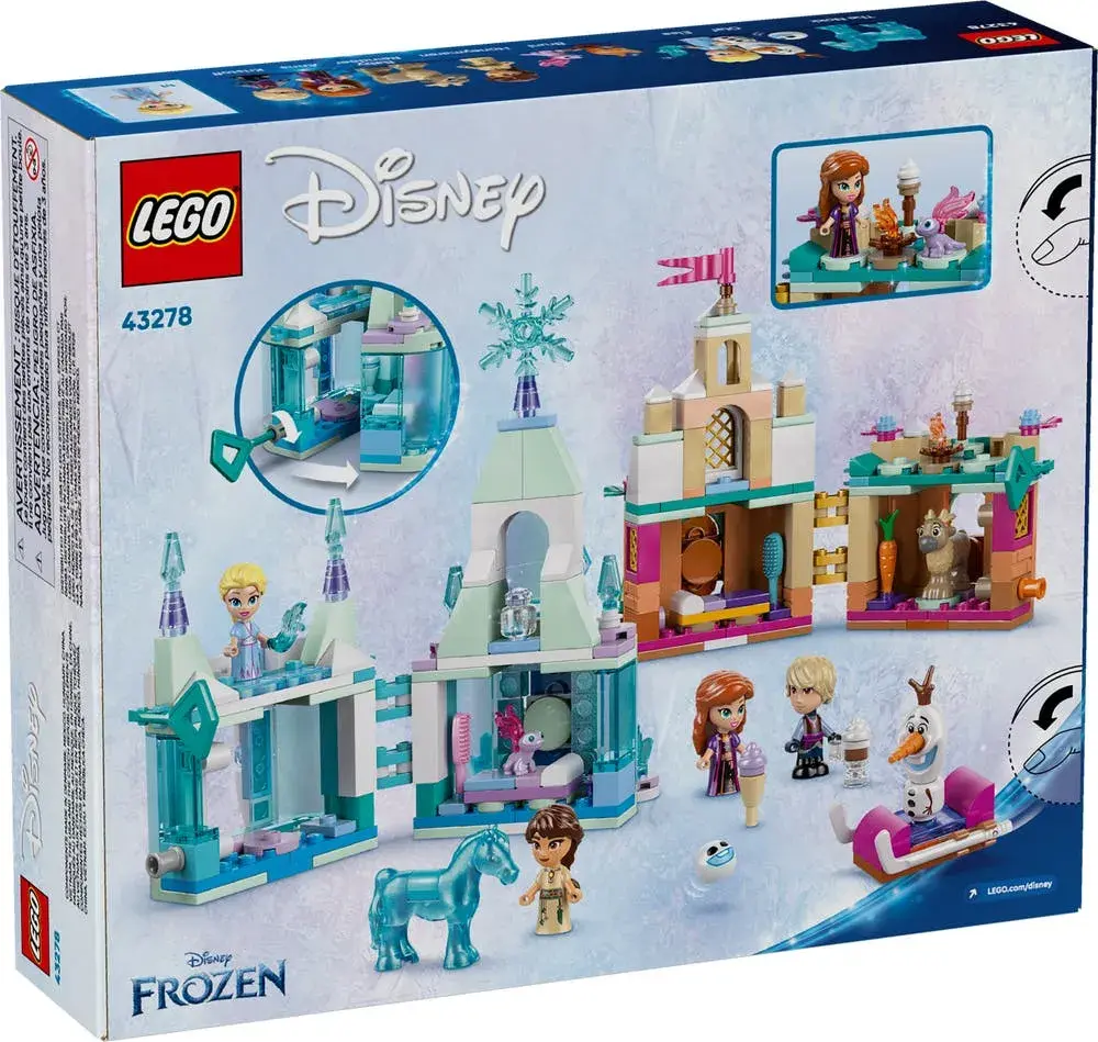 LEGO Disney 43278 Mini Arendelle Castle & Elsa's Ice Palace box back
