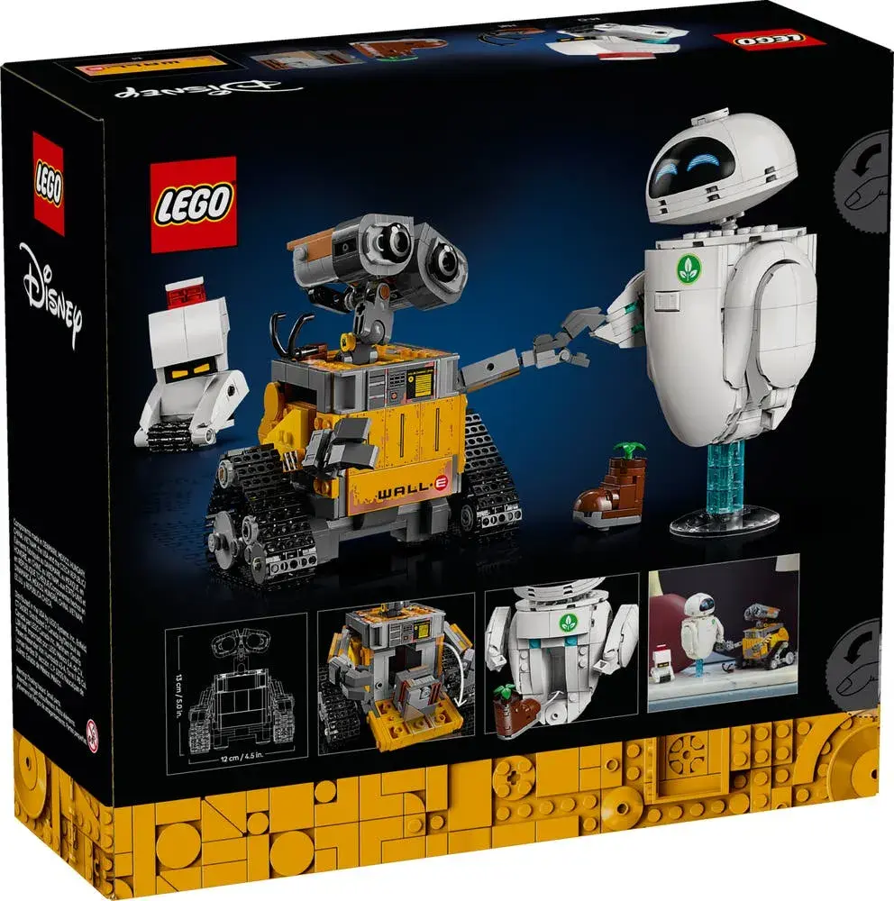 LEGO Disney 43279 WALL-E and EVE box back