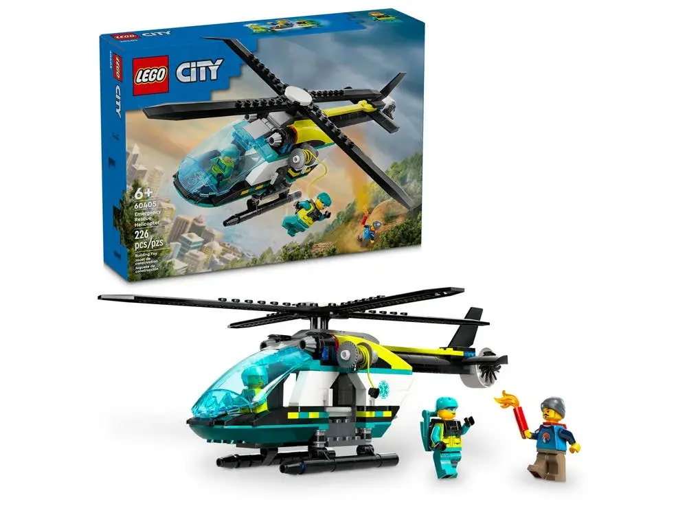 LEGO City 60405 Emergency Rescue Helicopter box front