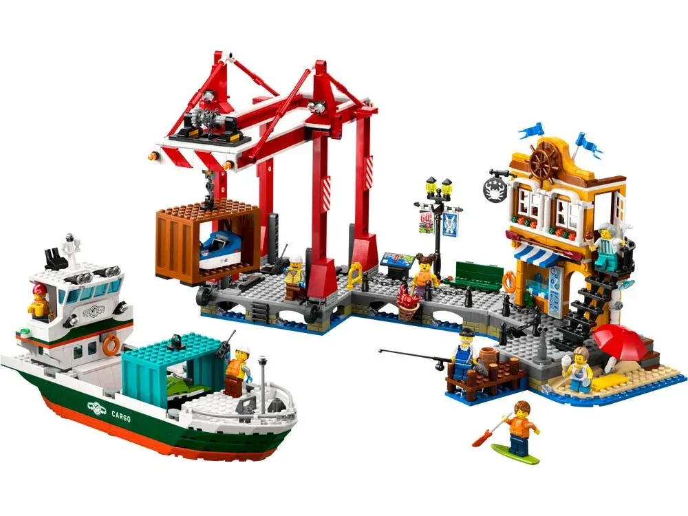 LEGO City 60422 Seaside Harbor with Cargo Ship
