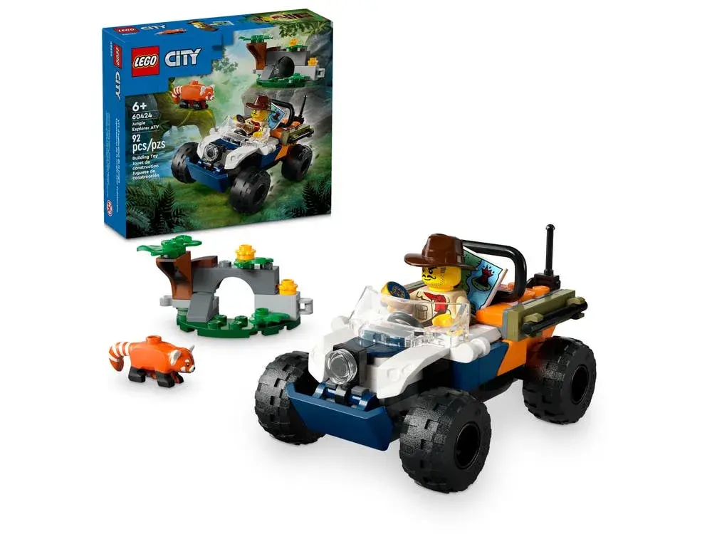 LEGO City 60424 Jungle Explorer ATV Red Panda Mission box front
