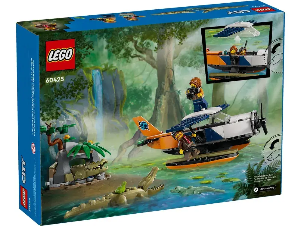 LEGO City 60425 Jungle Explorer Water Plane box back