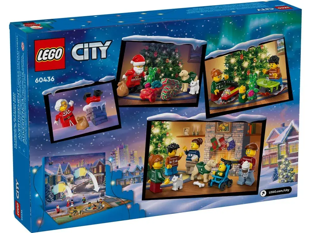 LEGO City 60436 Advent Calendar 2024 box back